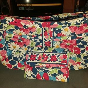 Vera Bradley purse and matching wallet